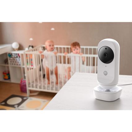 Motorola VM35-2 - Genopladelig babymonitor med 2 kameraer 2000 mAh