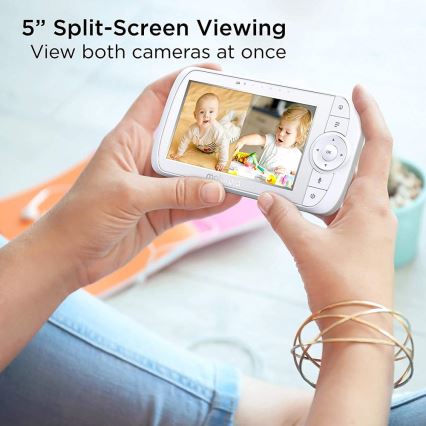 Motorola VM35-2 - Genopladelig babymonitor med 2 kameraer 2000 mAh