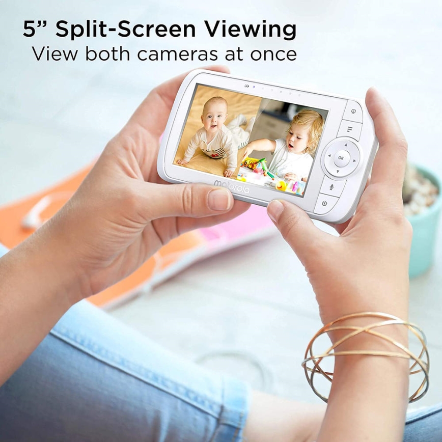 Motorola VM35-2 - Genopladelig babymonitor med 2 kameraer 2000 mAh