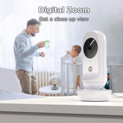 Motorola VM35-2 - Genopladelig babymonitor med 2 kameraer 2000 mAh