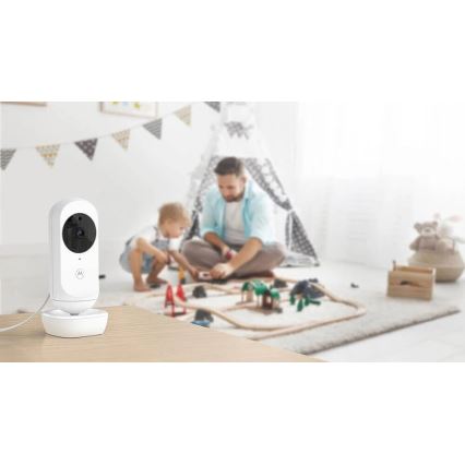 Motorola VM44 - Smart babyalarm genopladelig Wi-Fi