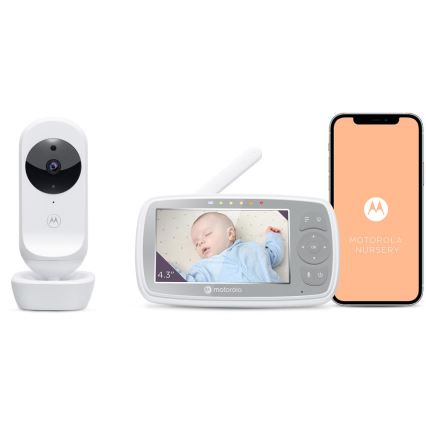 Motorola VM44 - Smart babyalarm genopladelig Wi-Fi