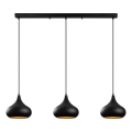 MUBA pendel lampe 3xE27/40W/230V sort
