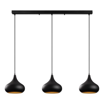 MUBA pendel lampe 3xE27/40W/230V sort