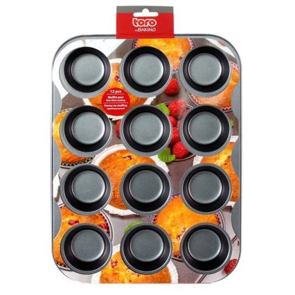 Muffinsform TORO, sort