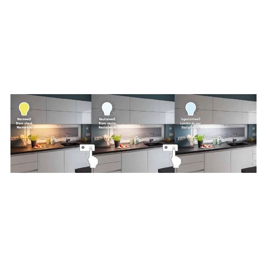 Müller-Licht - LED underskabslampe med sensor CASSIA LED/8W/230V 3000/4000/6500K