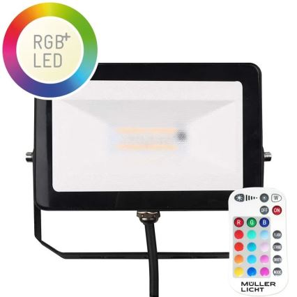 Müller-Licht - Udendørs LED projektør m. RGBW-farver dæmpbar LED/10W/230V IP65 + fjernbetjening