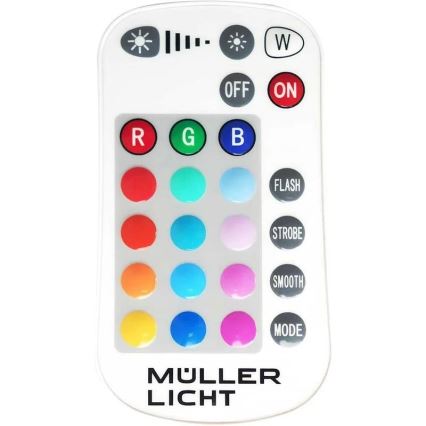 Müller-Licht - Udendørs LED projektør m. RGBW-farver dæmpbar LED/10W/230V IP65 + fjernbetjening