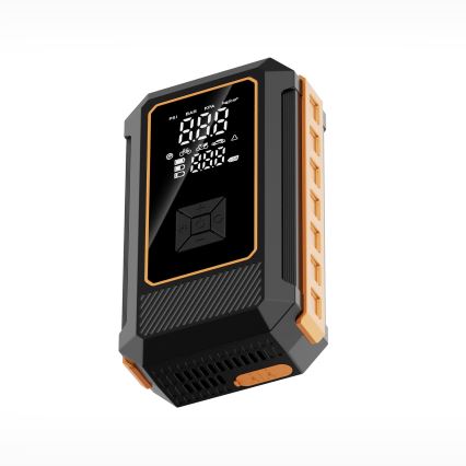 Multifunktionel startbooster med kompressor 8000 mAh