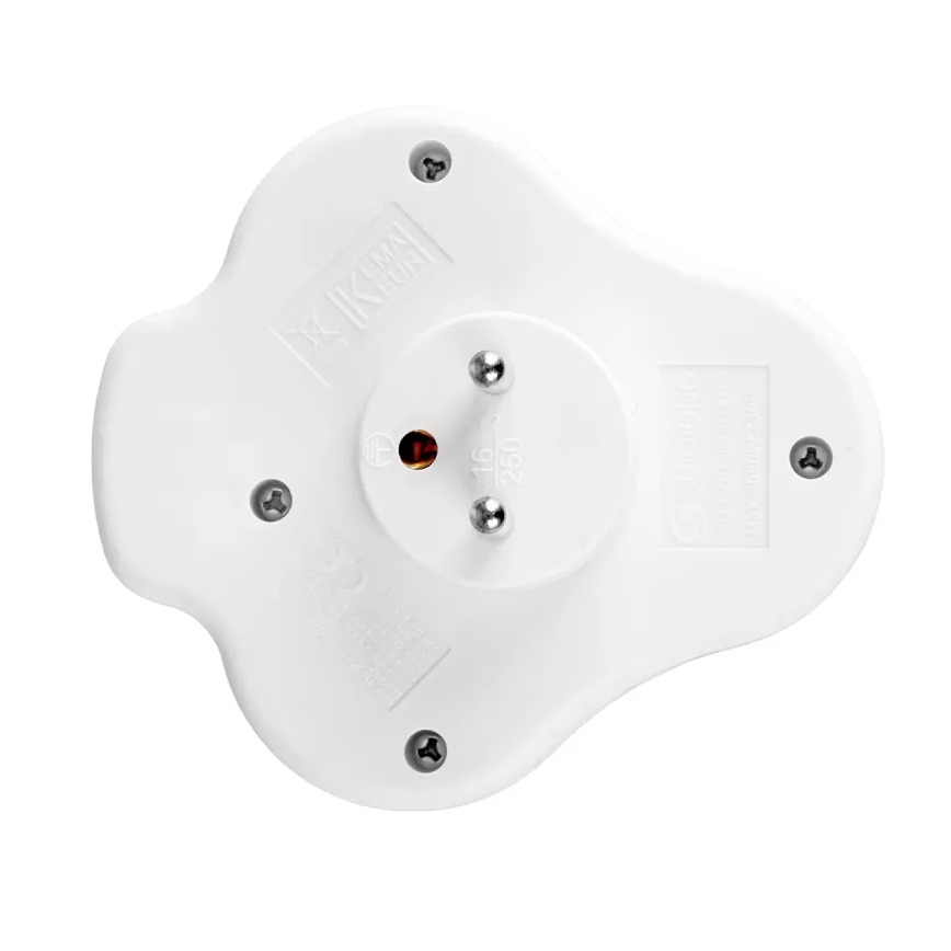 Multistikdåse med afbryder, 2 stikkontakter + USB-C + USB-A