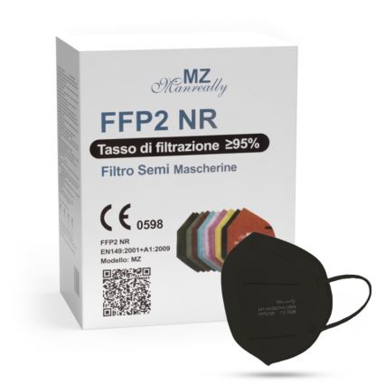 Mundbind FFP2 NR CE 0598 sort 100 stk.