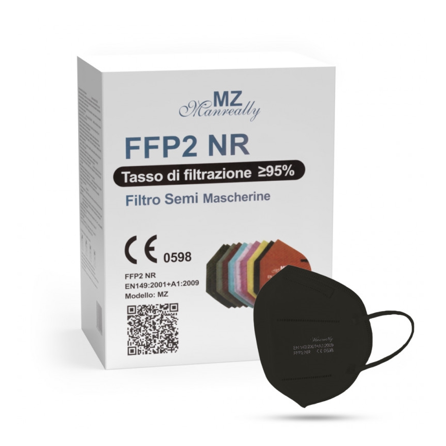 Mundbind FFP2 NR CE 0598 sort 20 stk.