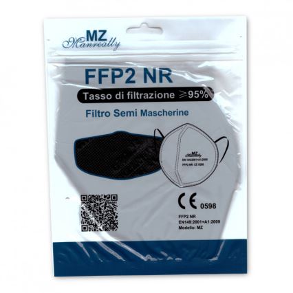 Mundbind FFP2 NR CE 0598 sort 20 stk.