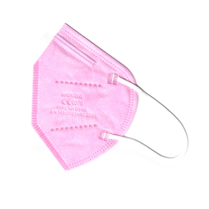 Mundbind i børnestørrelse FFP2 NR - CE 0370 pink 50 stk.