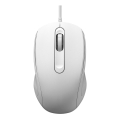Mus m. ledning 1200 DPI hvid