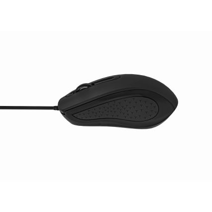 Mus m. ledning 1200 DPI USB-C sort