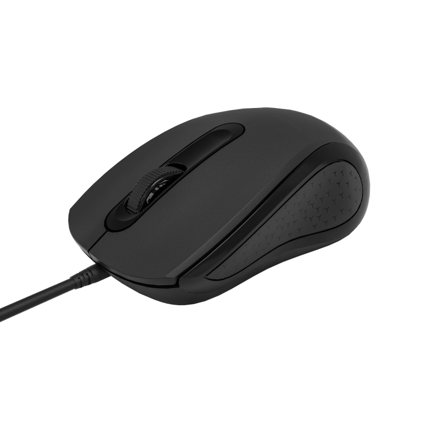Mus m. ledning 1200 DPI USB-C sort