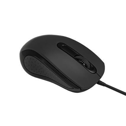 Mus m. ledning 1200 DPI USB-C sort