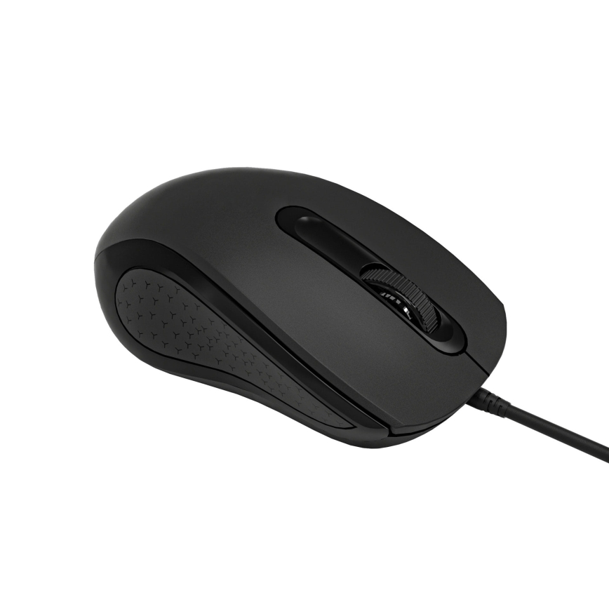 Mus m. ledning 1200 DPI USB-C sort