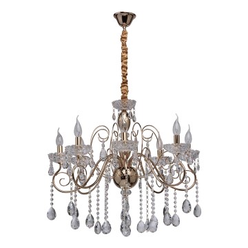 MW-LIGHT - Krystal vedhæng lysekrone ADELE 8xE14/40W/230V