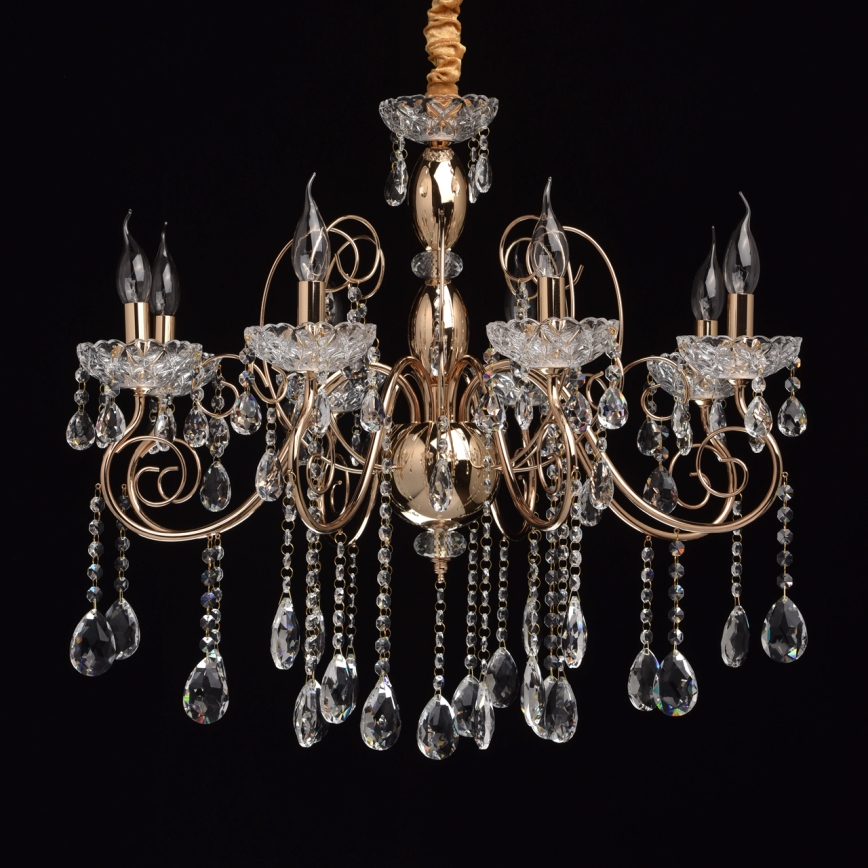 MW-LIGHT - Krystal vedhæng lysekrone ADELE 8xE14/40W/230V
