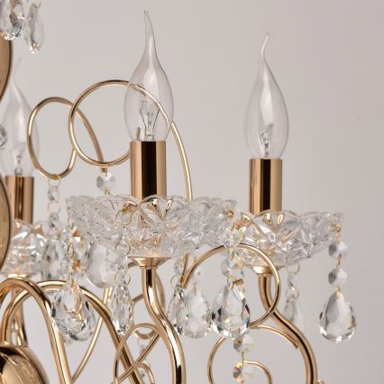 MW-LIGHT - Krystal vedhæng lysekrone ADELE 8xE14/40W/230V