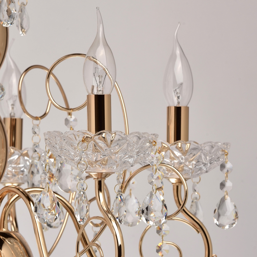MW-LIGHT - Krystal vedhæng lysekrone ADELE 8xE14/40W/230V