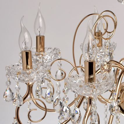 MW-LIGHT - Krystal vedhæng lysekrone ADELE 8xE14/40W/230V