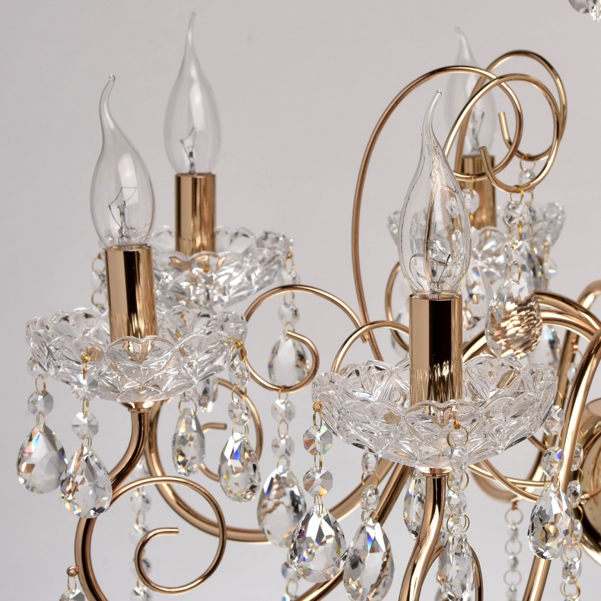 MW-LIGHT - Krystal vedhæng lysekrone ADELE 8xE14/40W/230V