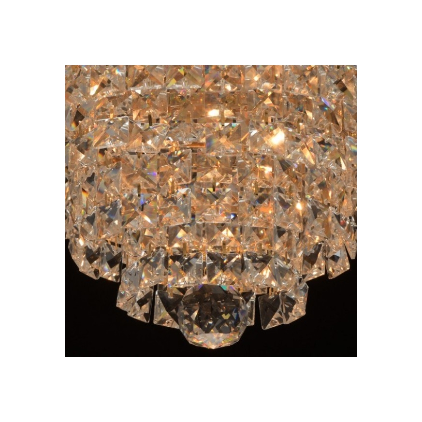 MW-LIGHT - Monteret krystal lysekrone ADELARD 5xE14/60W/230V