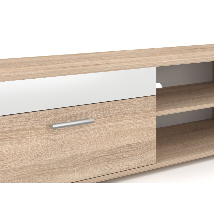 Møbelvæg BRICK, sonoma-eg/hvid