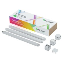 Nanoleaf - Forlængersæt 3x LED skinne dæmpbar RGBW-farver LINES LED/2W/230V 1200-6000K Wi-Fi