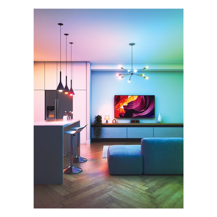 SÆT 3x LED-pære med RGBW-farver dæmpbar ESSENTIALS A60 E27/8,5W/230V CRI 90 2700-6500K Wi-Fi - Nanoleaf