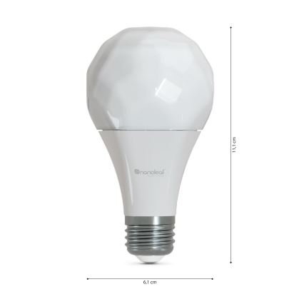 SÆT 3x LED-pære med RGBW-farver dæmpbar ESSENTIALS A60 E27/8,5W/230V CRI 90 2700-6500K Wi-Fi - Nanoleaf