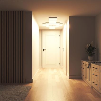 Nanoleaf - Sæt med 3x LED RGBW dæmpbare loftlamper SKYLIGHT LED/18W/230V + 2x LED/16W/230V 2700–6500K Wi-Fi