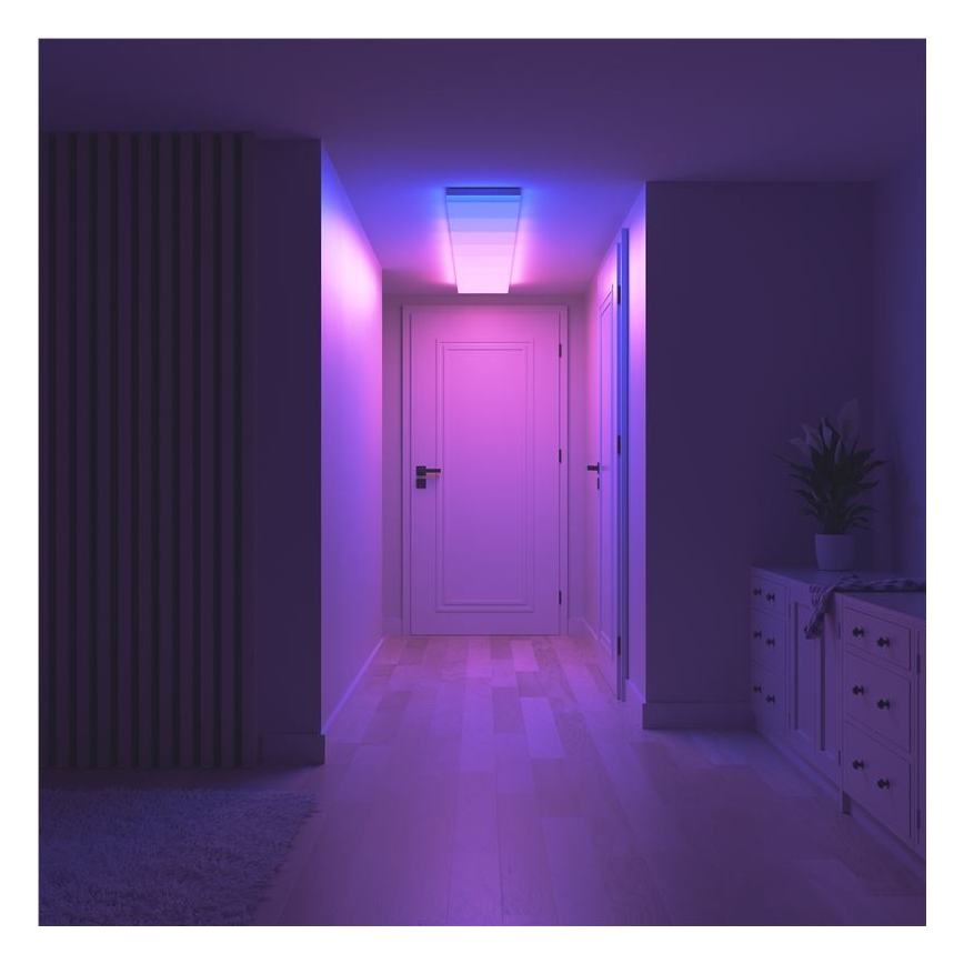 Nanoleaf - Sæt med 3x LED RGBW dæmpbare loftlamper SKYLIGHT LED/18W/230V + 2x LED/16W/230V 2700–6500K Wi-Fi