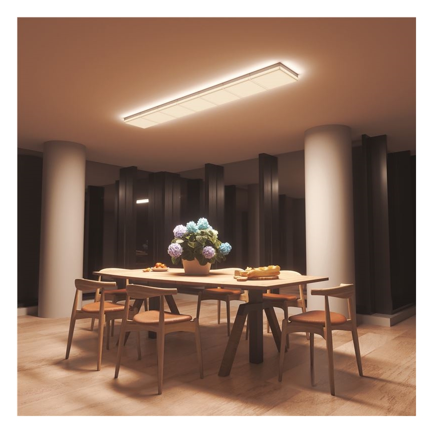 Nanoleaf - Sæt med 3x LED RGBW dæmpbare loftlamper SKYLIGHT LED/18W/230V + 2x LED/16W/230V 2700–6500K Wi-Fi