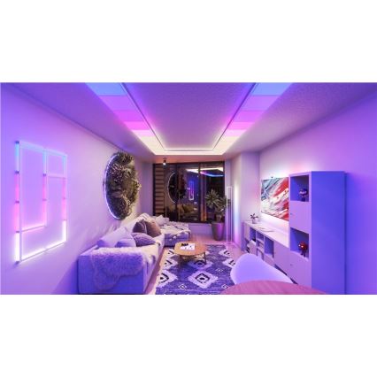 Nanoleaf - Sæt med 3x LED RGBW dæmpbare loftlamper SKYLIGHT LED/18W/230V + 2x LED/16W/230V 2700–6500K Wi-Fi