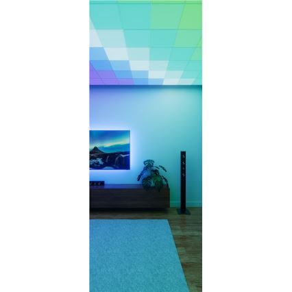 Nanoleaf - Sæt med 3x LED RGBW dæmpbare loftlamper SKYLIGHT LED/18W/230V + 2x LED/16W/230V 2700–6500K Wi-Fi