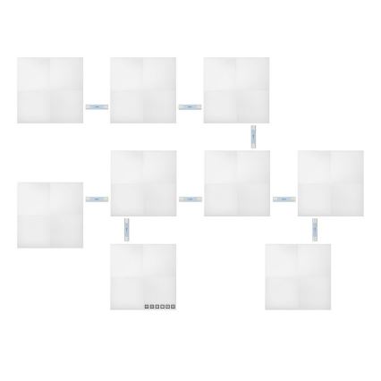 Nanoleaf - SÆT 9x LED RGB Panel dæmpbart CANVAS LED/1W/230V 1200-6500K Wi-Fi