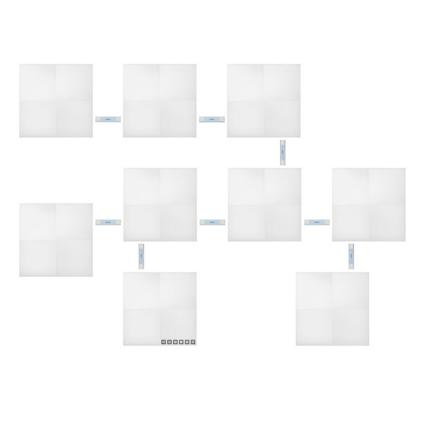 Nanoleaf - SÆT 9x LED RGB Panel dæmpbart CANVAS LED/1W/230V 1200-6500K Wi-Fi