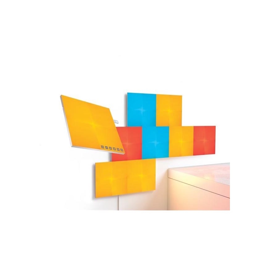 Nanoleaf - SÆT 9x LED RGB Panel dæmpbart CANVAS LED/1W/230V 1200-6500K Wi-Fi