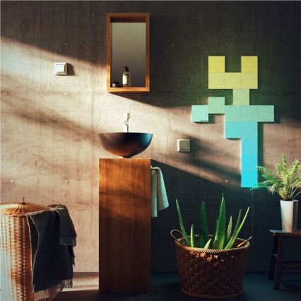 Nanoleaf - SÆT 9x LED RGB Panel dæmpbart CANVAS LED/1W/230V 1200-6500K Wi-Fi