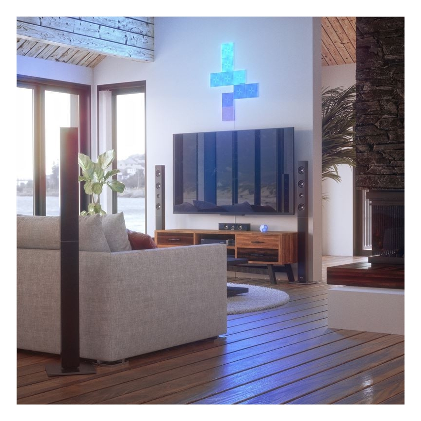 Nanoleaf - SÆT 9x LED RGB Panel dæmpbart CANVAS LED/1W/230V 1200-6500K Wi-Fi