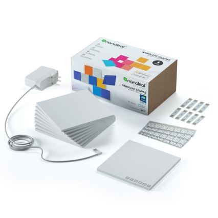 Nanoleaf - SÆT 9x LED RGB Panel dæmpbart CANVAS LED/1W/230V 1200-6500K Wi-Fi
