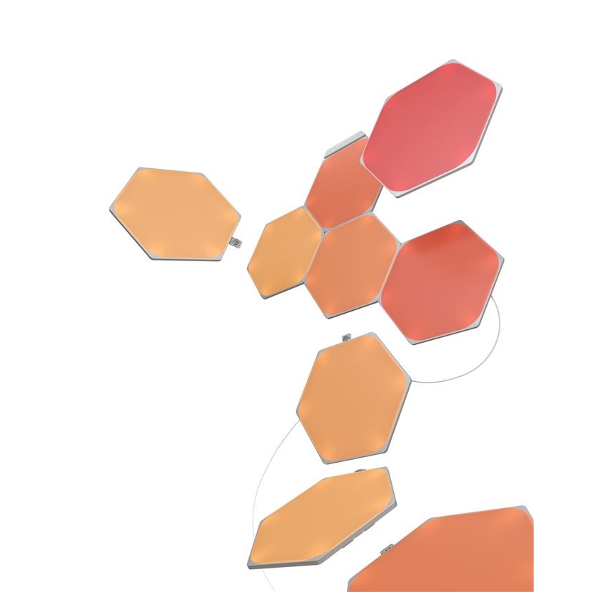 Nanoleaf - SÆT 9x LED RGB Panel dæmpbart SHAPES HEXAGON LED/2W/230V 1200-6500K Wi-Fi