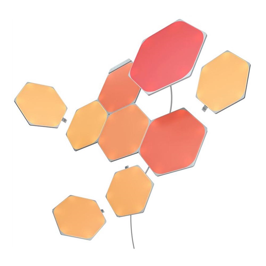 Nanoleaf - SÆT 9x LED RGB Panel dæmpbart SHAPES HEXAGON LED/2W/230V 1200-6500K Wi-Fi