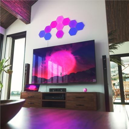 Nanoleaf - SÆT 9x LED RGB Panel dæmpbart SHAPES HEXAGON LED/2W/230V 1200-6500K Wi-Fi