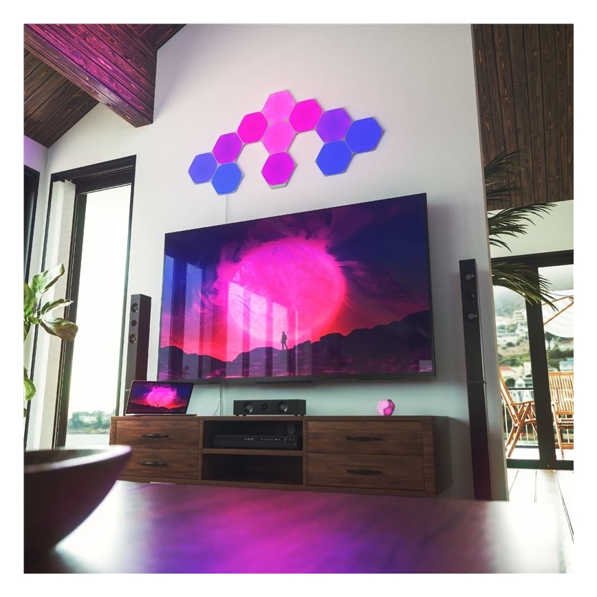 Nanoleaf - SÆT 9x LED RGB Panel dæmpbart SHAPES HEXAGON LED/2W/230V 1200-6500K Wi-Fi