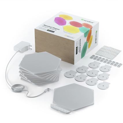 Nanoleaf - SÆT 9x LED RGB Panel dæmpbart SHAPES HEXAGON LED/2W/230V 1200-6500K Wi-Fi